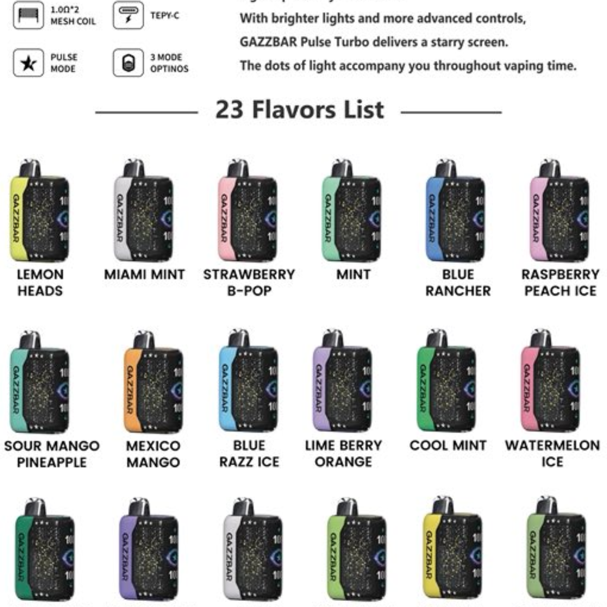 SFOG Gazzbar TURB0 15000 Puffs